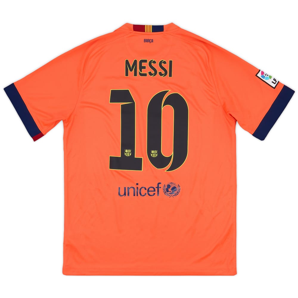 2014-15 Barcelona Away Shirt Messi #10 - 9/10 - (L)
