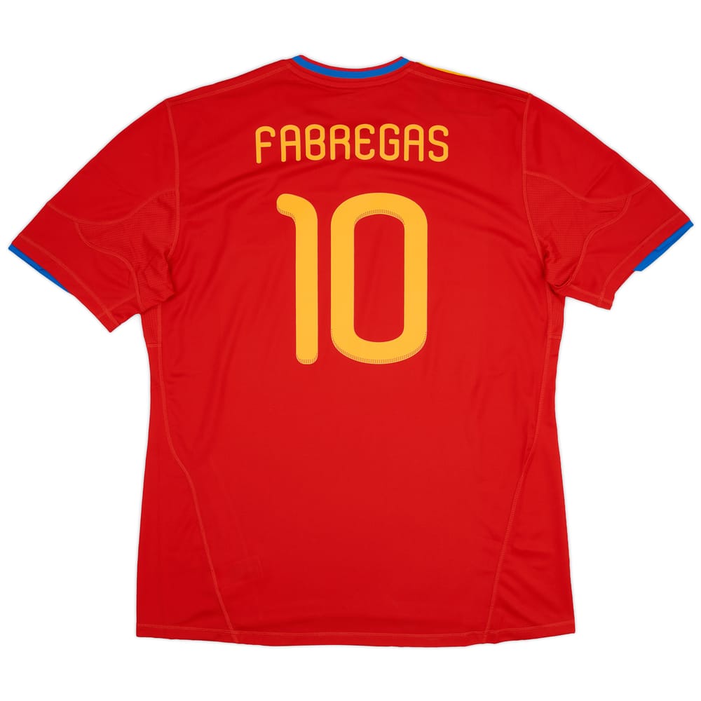 2009-10 Spain Home Shirt Fabregas #10 (XXL)