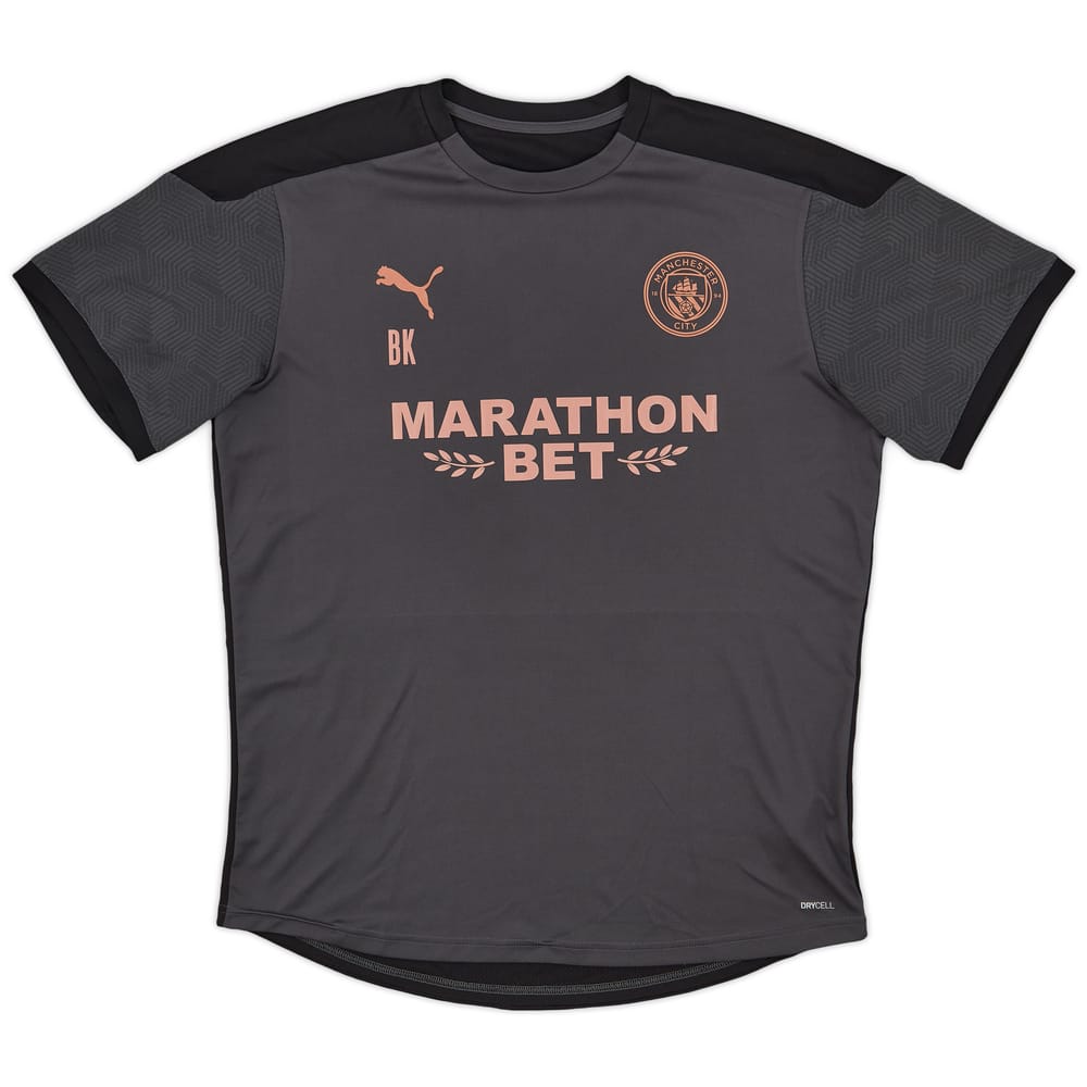 2019-20 Manchester City Staff Issue Puma Training Shirt 'BK' - 10/10 - (XL)