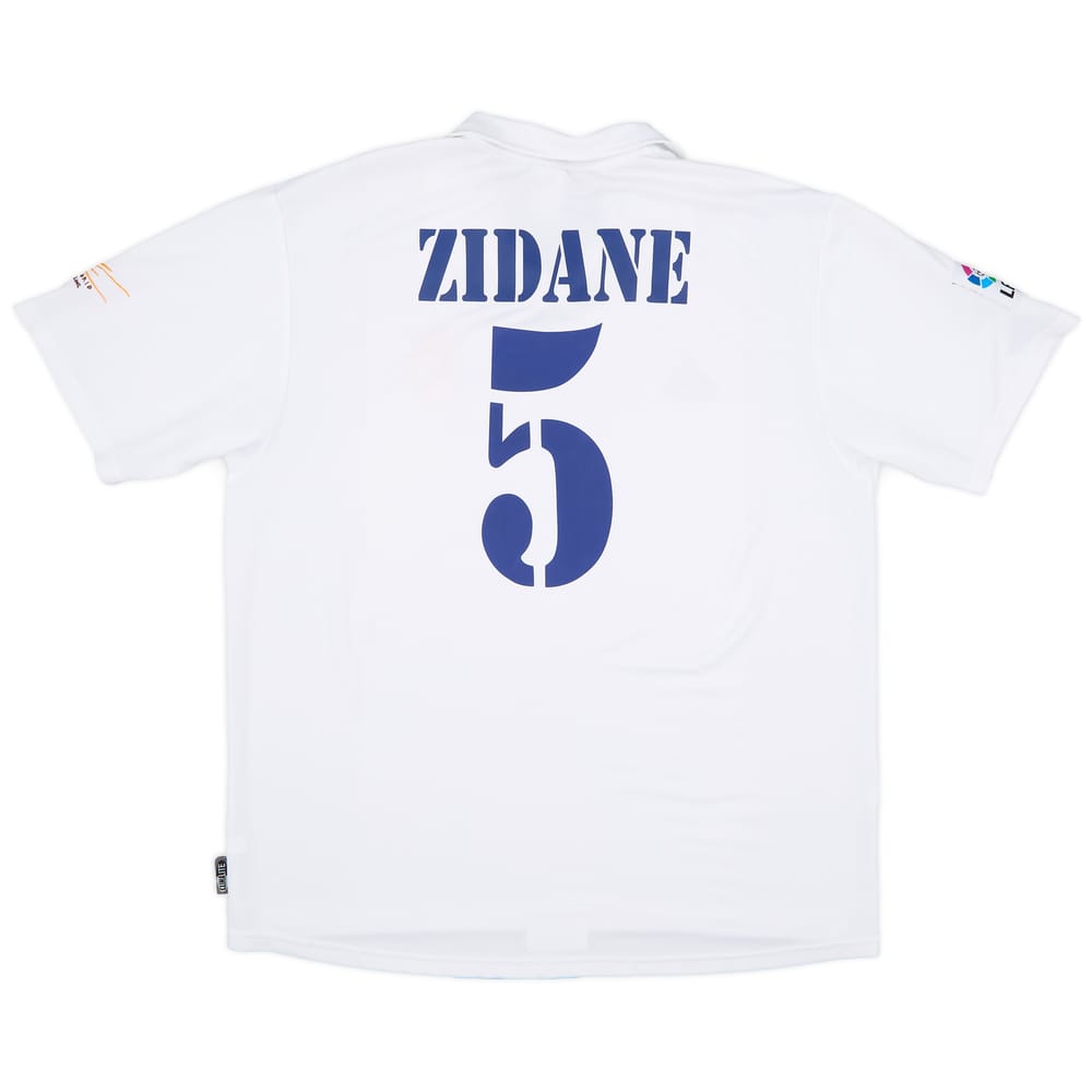 2001 Real Madrid Home Shirt Zidane #5 - 8/10 - (XL)