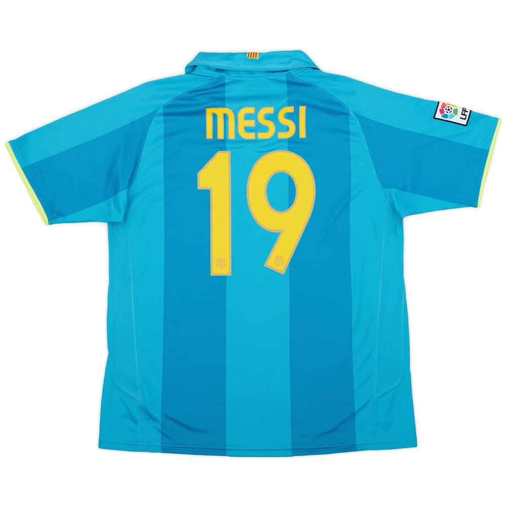 2007-09 Barcelona Away Shirt Messi #19 - 9/10 - (XL)