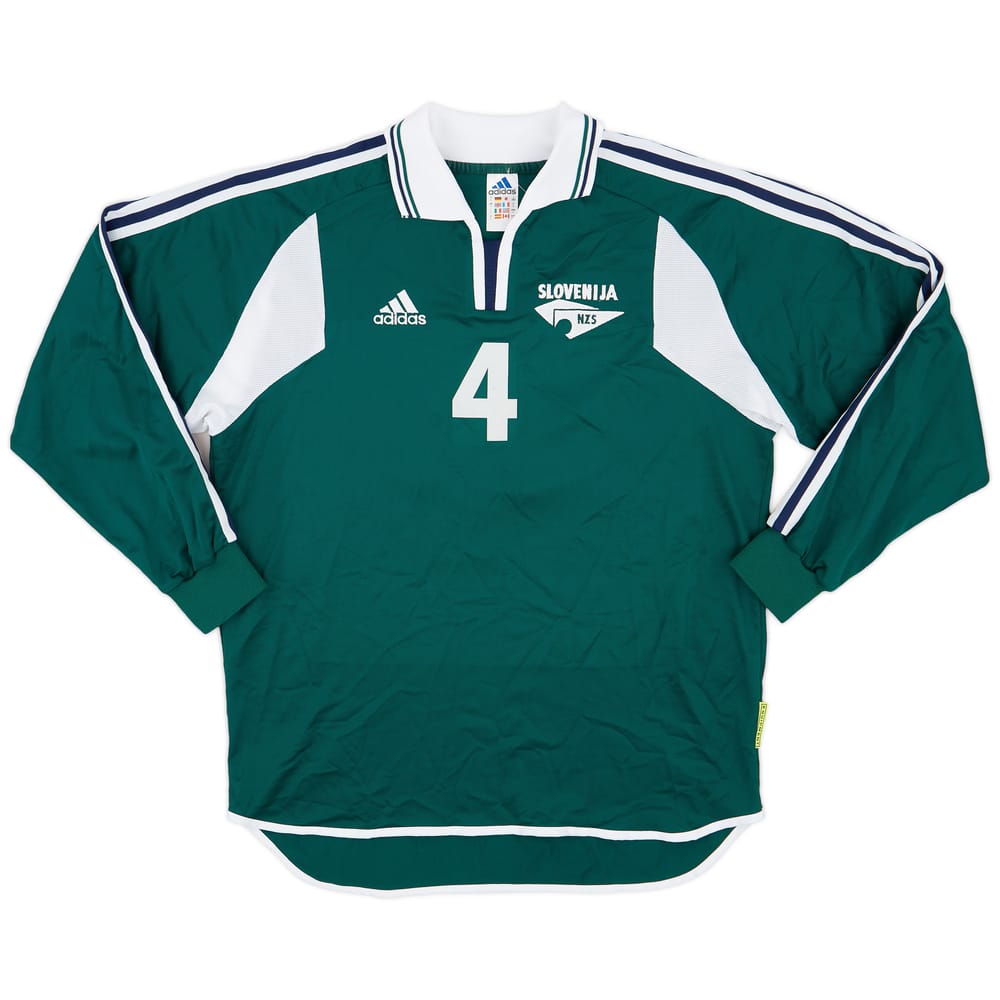 2001 Slovenia Match Worn Home Shirt #4 (Bulajic)