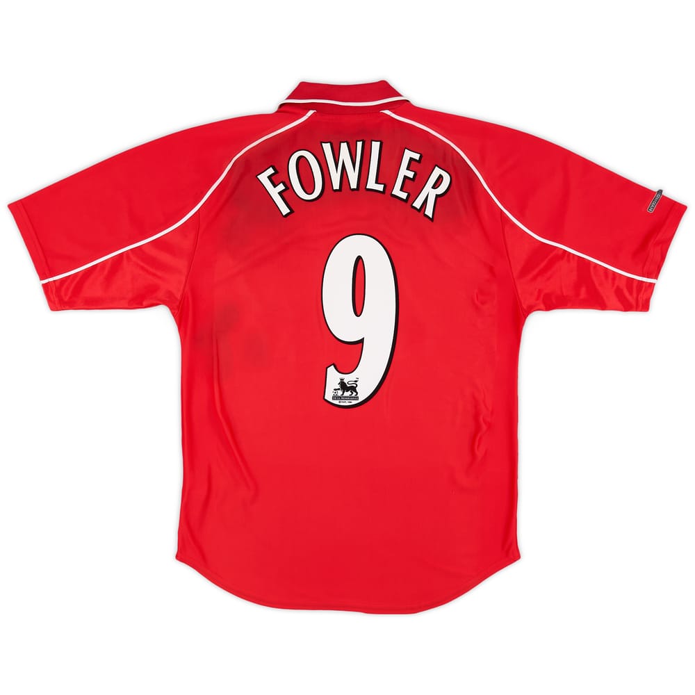 2000-02 Liverpool Home Shirt Fowler #9 - 4/10 - (M)