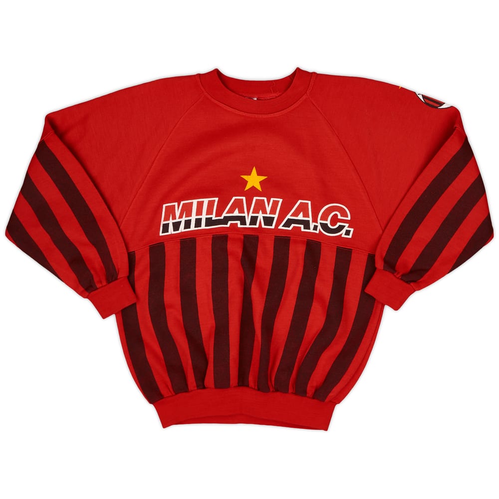 1990-91 AC Milan Le Felpe Dei Grandi Club Sweat Top - 8/10 - (S)