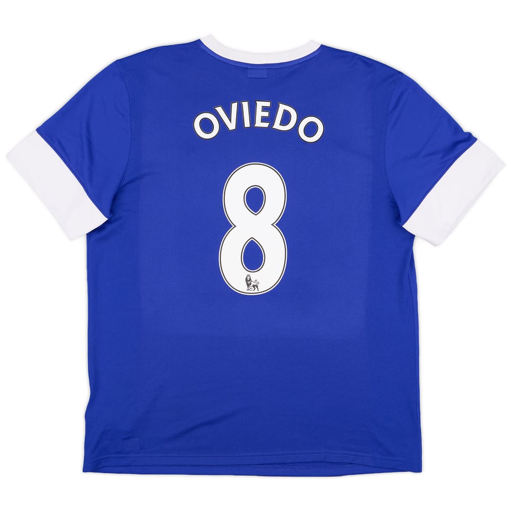 2012-13 Everton Home Shirt Oviedo #8 - 9/10 - (XL)