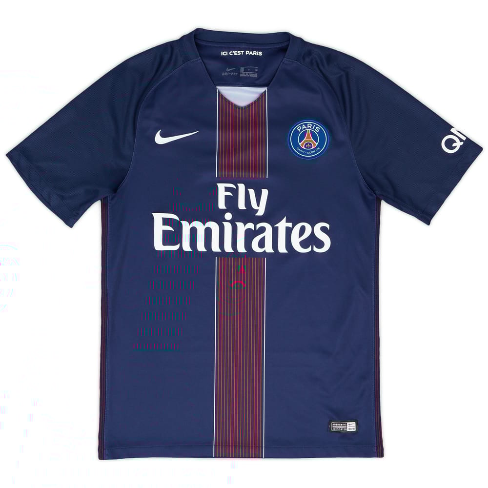 2016-17 Paris Saint-Germain Home Shirt - 8/10 - (S)