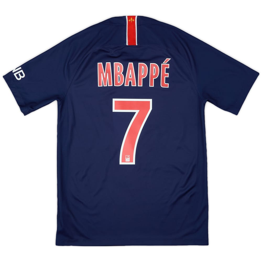2018-19 Paris Saint-Germain Home Shirt Mbappe #7 - 8/10 - (S)