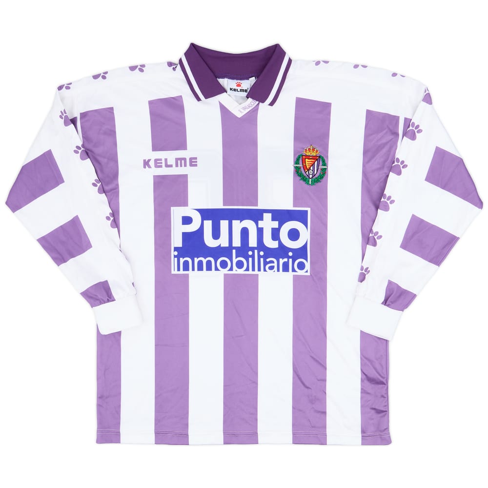 1996-97 Real Valladolid Home L/S Shirt #20 - 9/10 - (L)