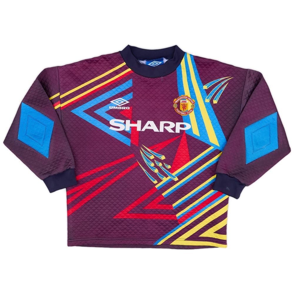 1992-93 Manchester United GK Shirt #1 - 8/10 - (L.Boys)