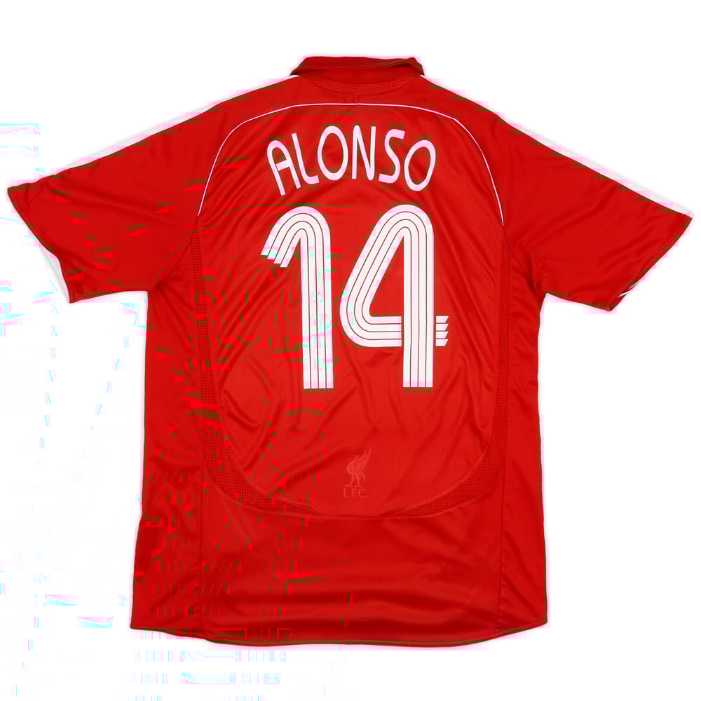 2006-08 Liverpool Home Shirt Alonso #14 - 6/10 - (L)