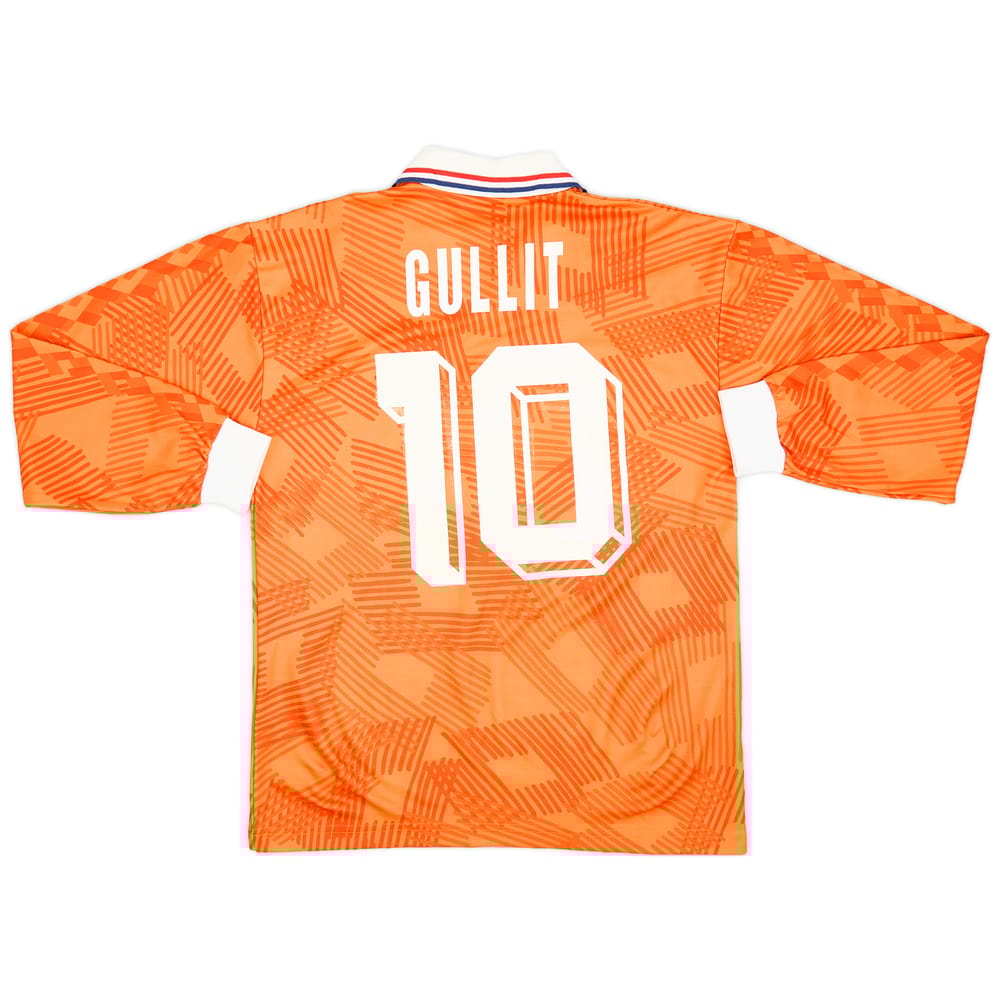 1992-94 Netherlands Home L/S Shirt Gullit #10 - 5/10 - (M)