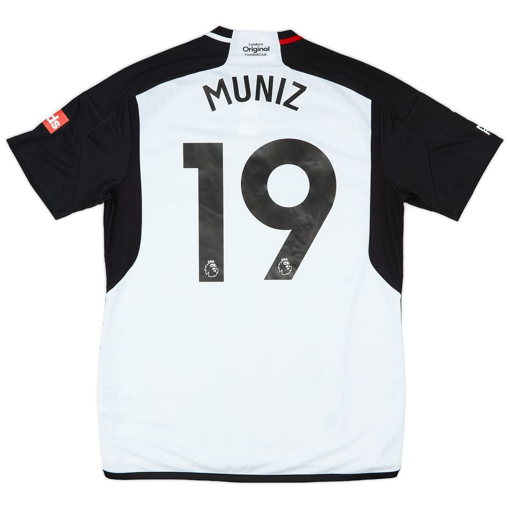 2023-24 Fulham Match Issue Home Shirt Muniz #19