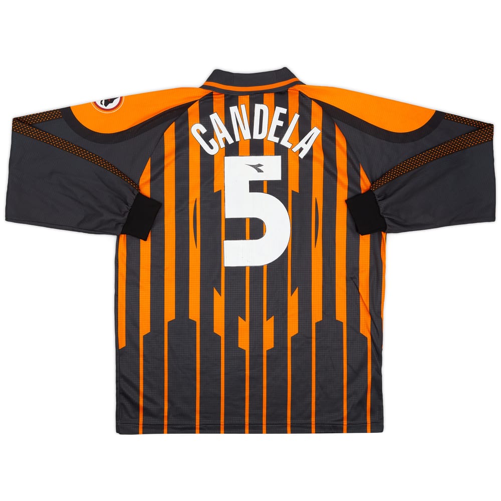 1997-98 Roma Player Issue Third L/S Shirt Candela #5
