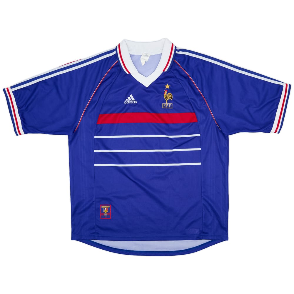 1998-00 France Home Shirt - 9/10 - (XL)