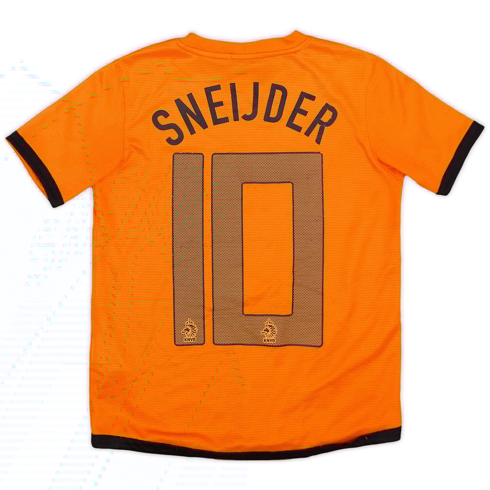 2012-13 Netherlands Home Shirt Sneijder #10 - 6/10 - (S.Boys)