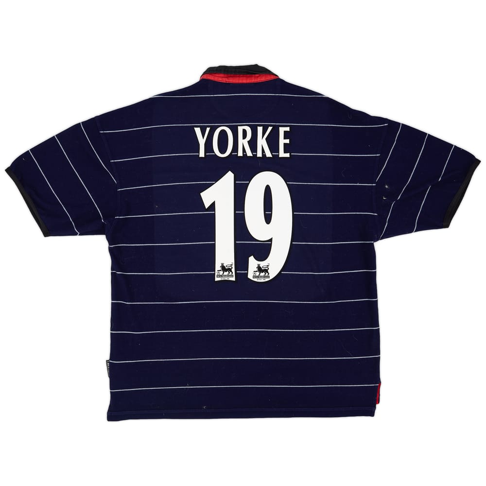 1999-00 Manchester United Away Shirt Yorke #19 - 8/10 - (XL)