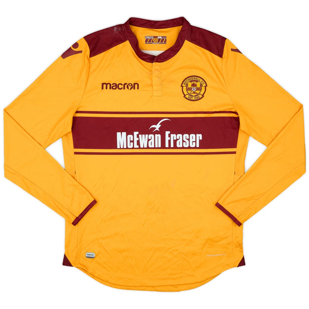 2017-18 Motherwell Home L/S Shirt - 5/10 - (L)