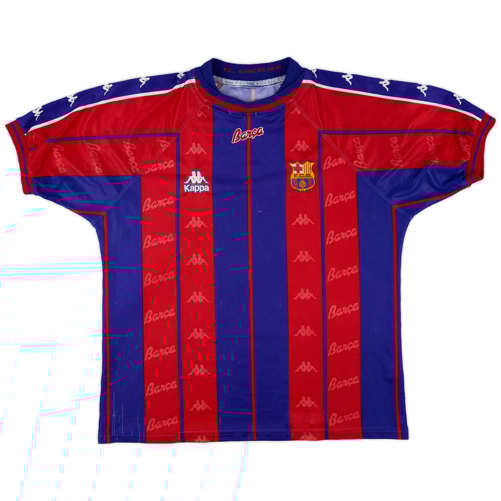 1997-98 Barcelona Home Shirt - 6/10 - (XL)