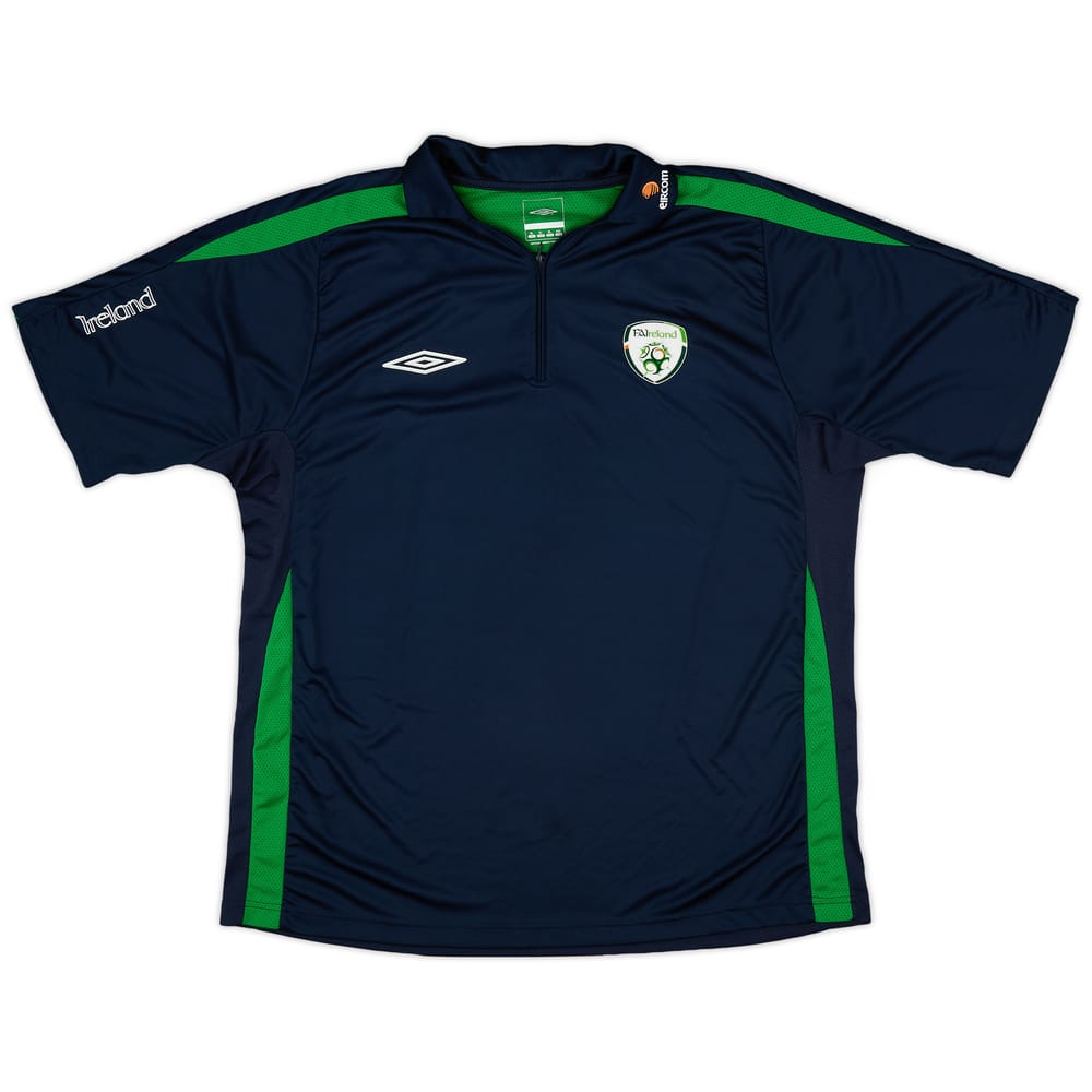 2007-08 Ireland Umbro 1/4 Zip Polo Shirt - 8/10 - (XL)