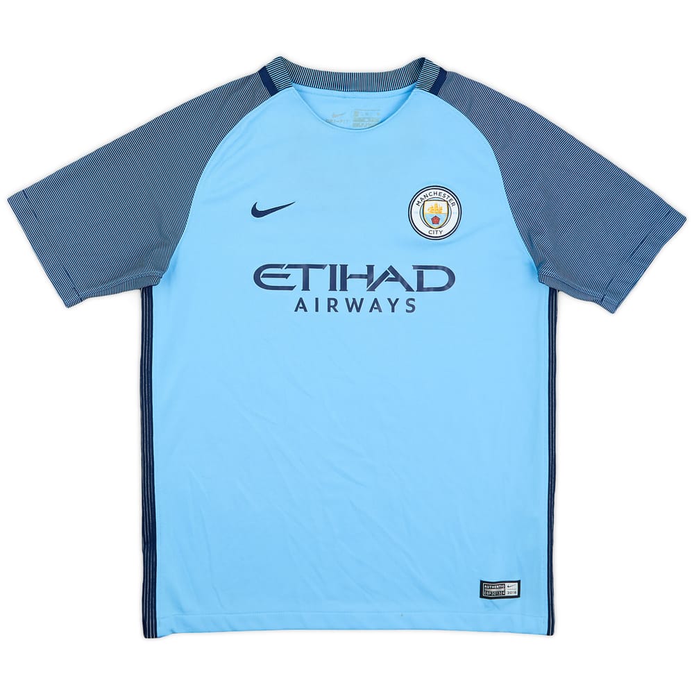 2016-17 Manchester City Home Shirt - 6/10 - (XL.Boys)