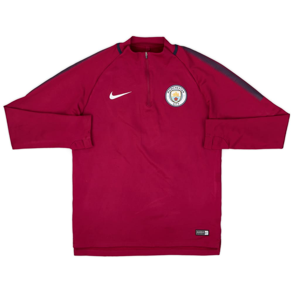 2018-19 Manchester City Nike 1/4 Zip Drill Top - 6/10 - (M)
