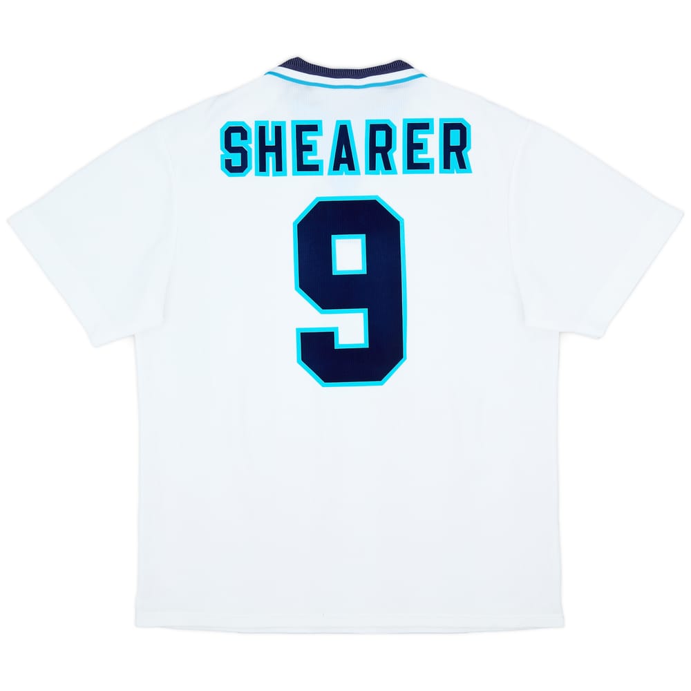 1995-97 England Home Shirt Shearer #9 - 9/10 - (XL)
