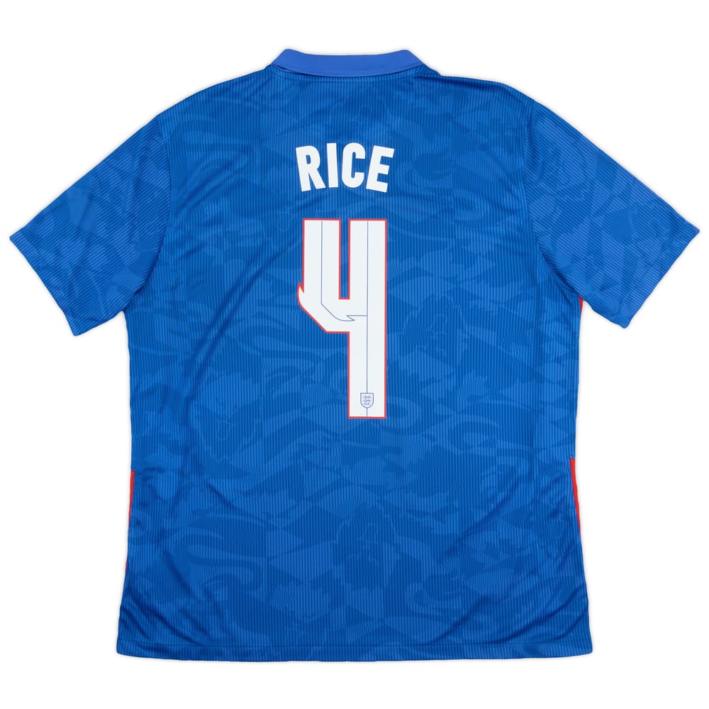 2020-21 England Away Shirt Rice #4 - 8/10 - (XL)