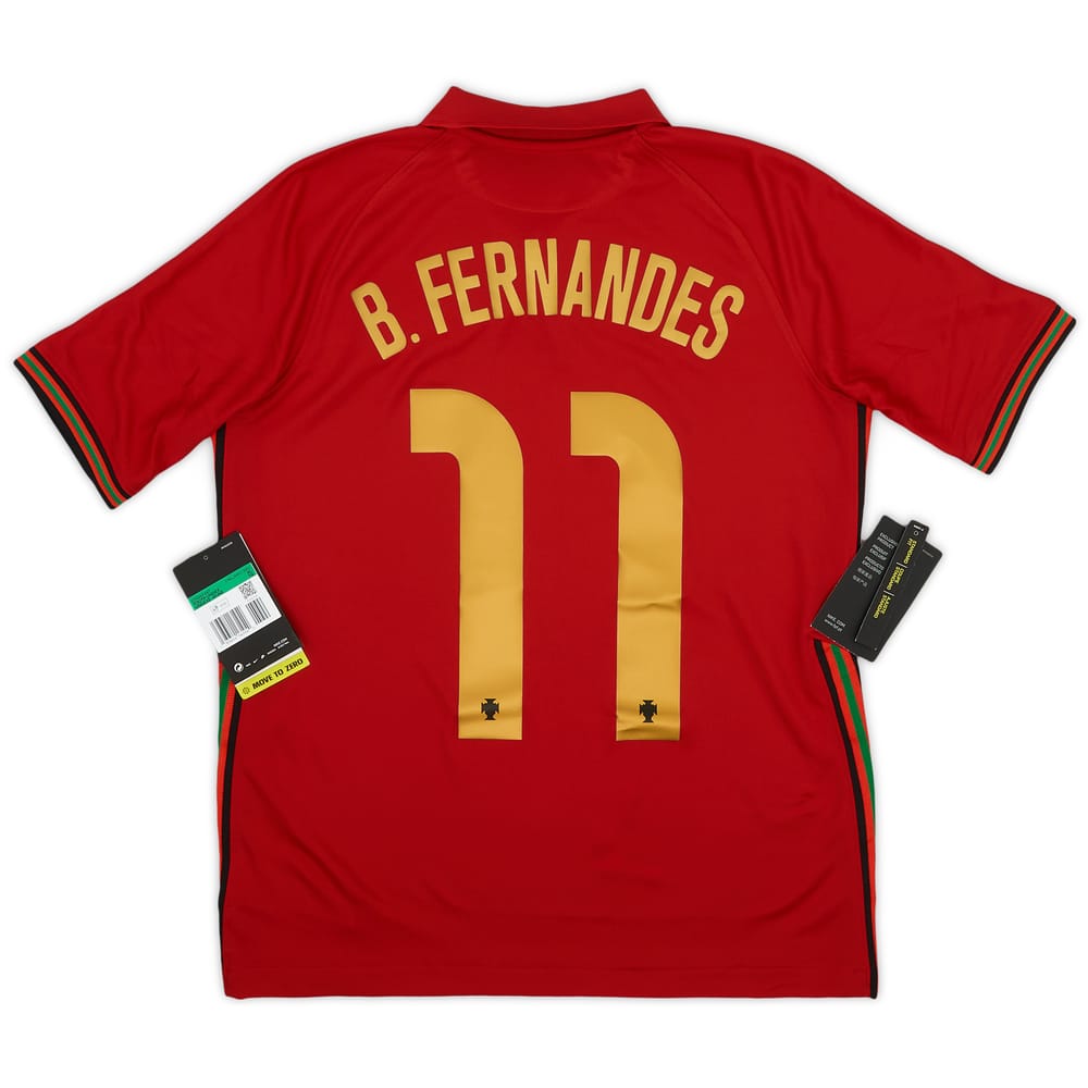 2020-21 Portugal Home Shirt B.Fernandes #11 (XL.Boys)