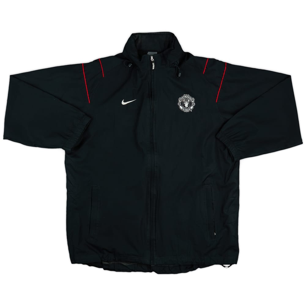 2003-04 Manchester United Nike Hooded Rain Jacket - 8/10 - (L)