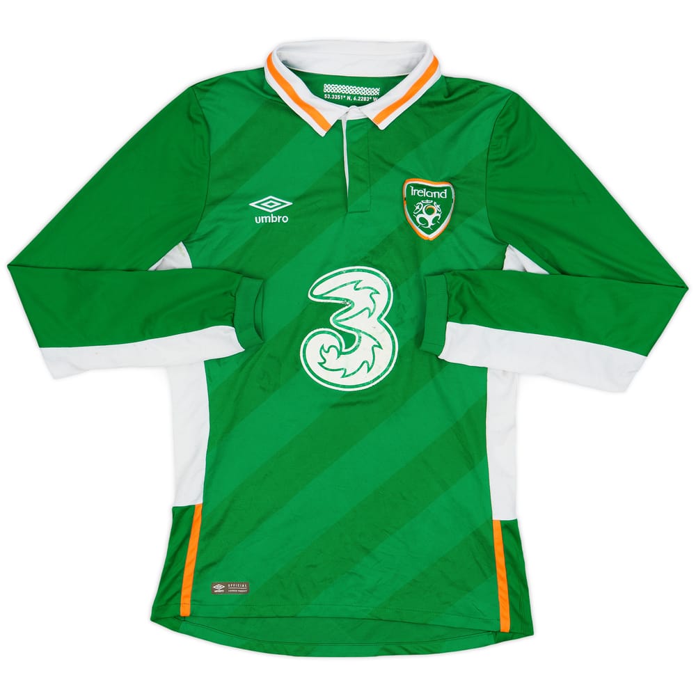 2016-17 Ireland Home L/S Shirt - 5/10 - (S)