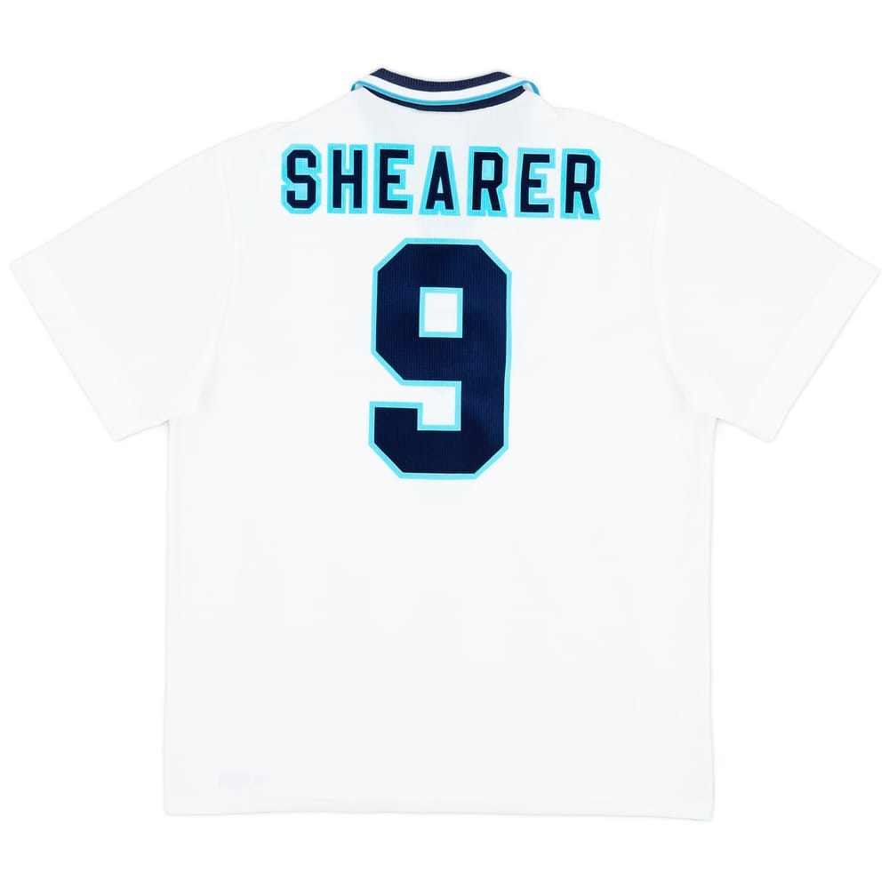 1995-97 England Home Shirt Shearer #9 - 9/10 - (XL)