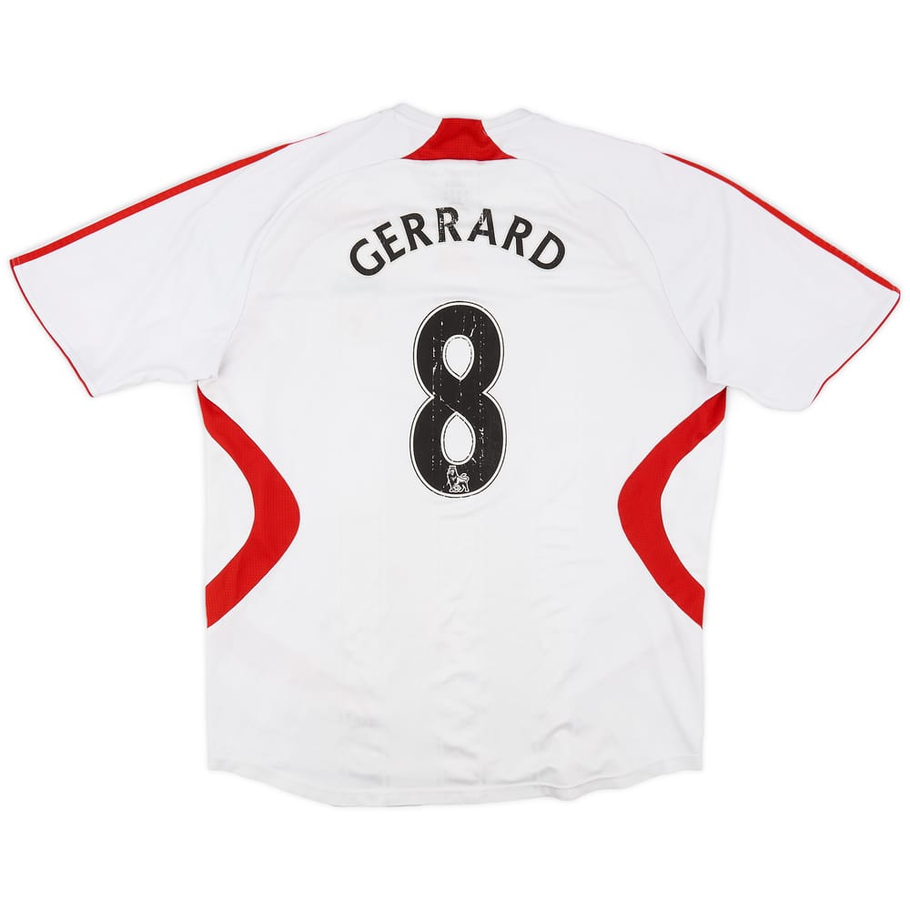 2007-08 Liverpool Away Shirt Gerrard #8 - 4/10 - (XL)