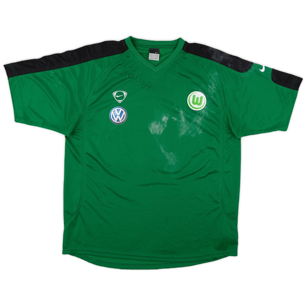 2005-06 Wolfsburg Nike Signed Training Shirt - 3/10 - (L)