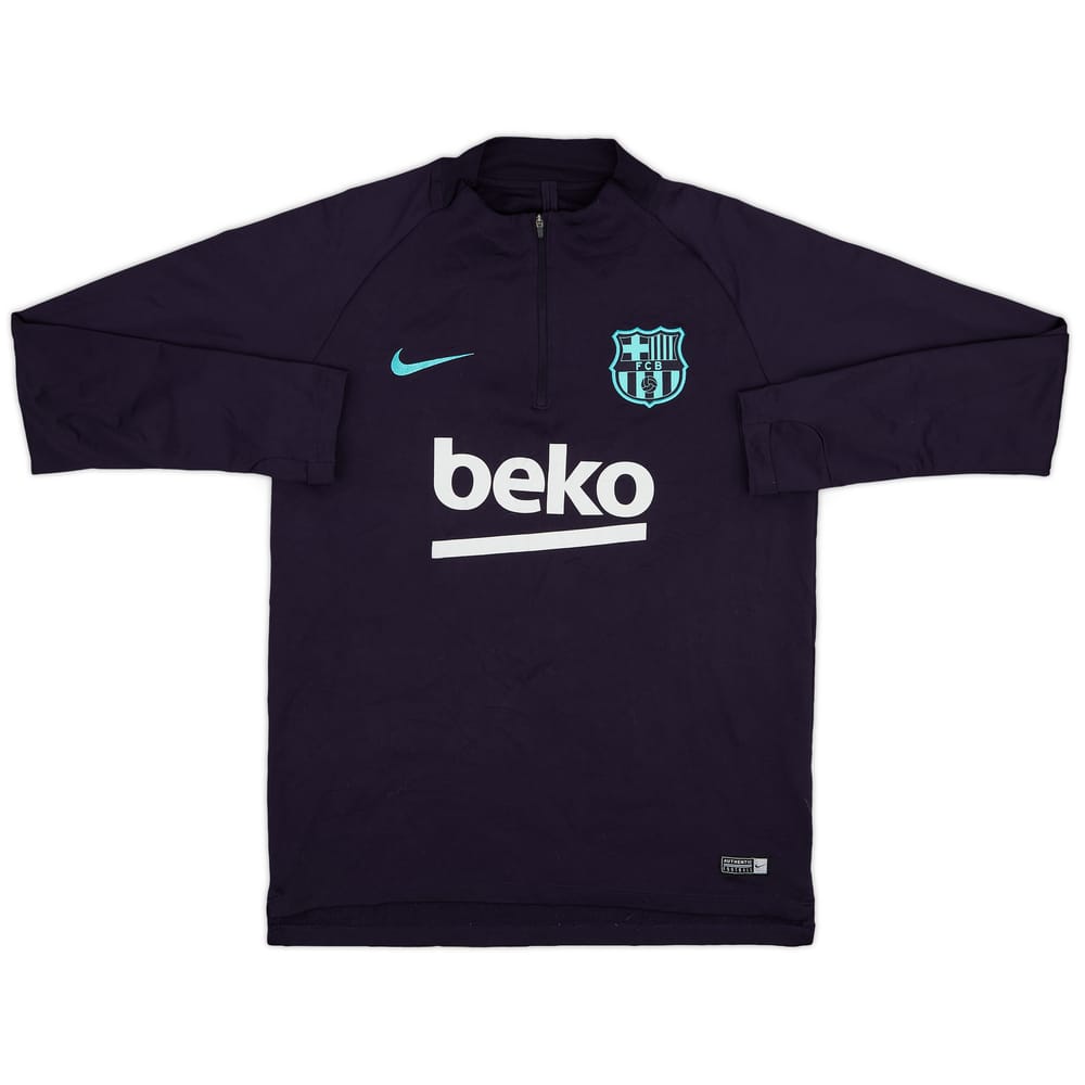 2018-19 Barcelona Nike 1/4 Zip Drill Top - 9/10 - (M)