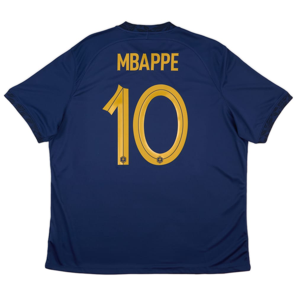 2022-23 France Home Shirt Mbappe #10 (XXL)