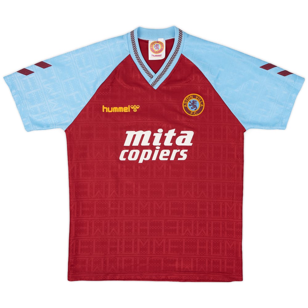 1989-90 Aston Villa Home Shirt - 10/10 - (L)
