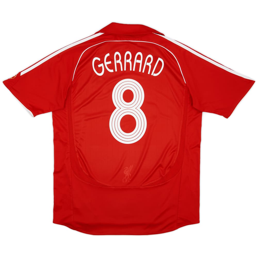 2006-08 Liverpool Home Shirt Gerrard #8 - 8/10 - (L)