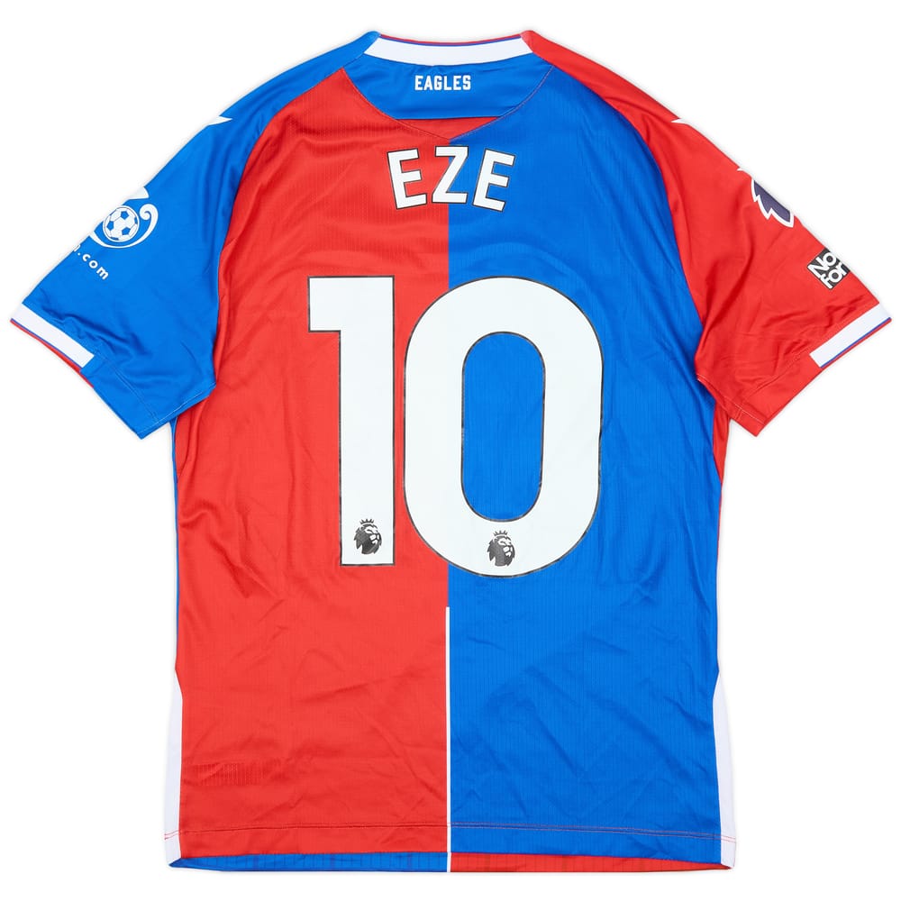 2023-24 Crystal Palace Match Issue Home Shirt Eze #10