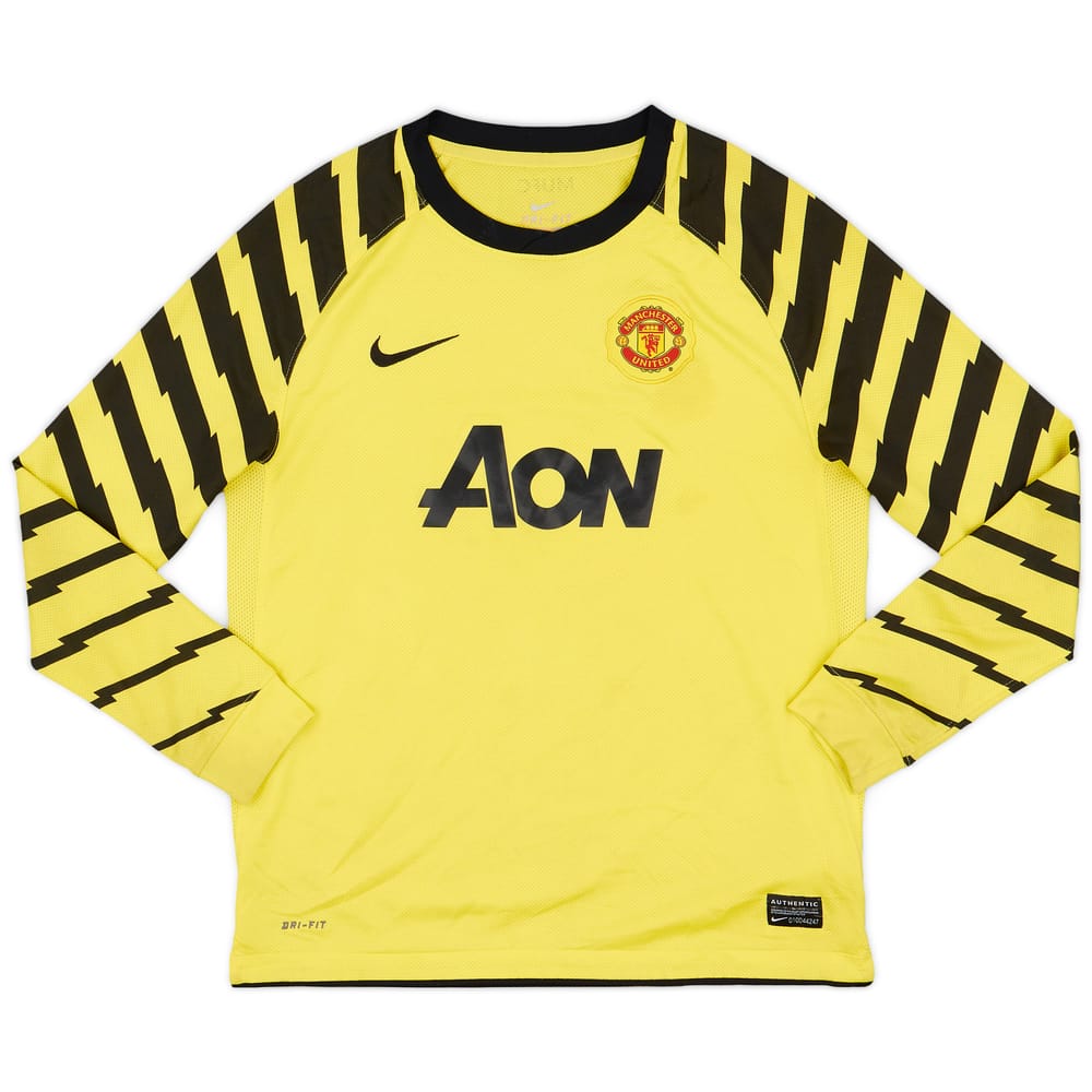 2010-11 Manchester United Yellow GK Shirt - 7/10 - (L.Boys)