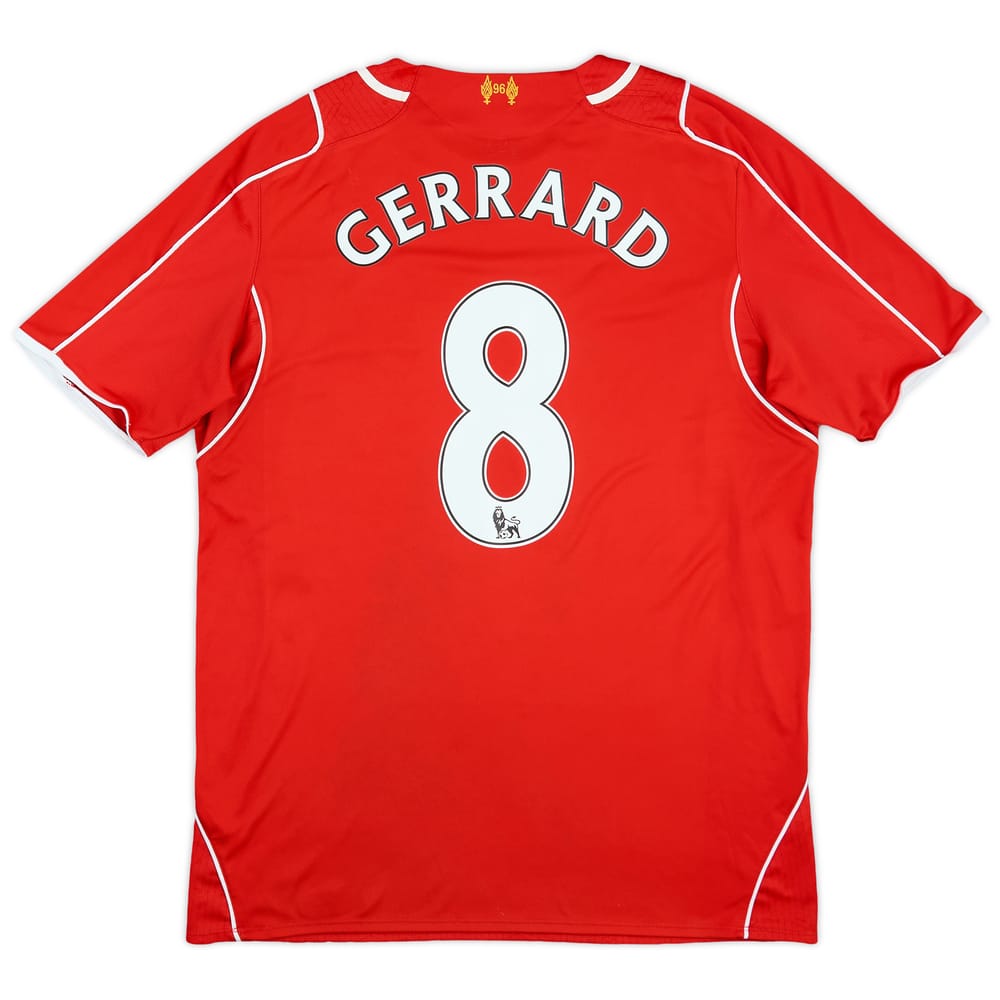 2014-15 Liverpool Home Shirt Gerrard #8 - 5/10 - (L)