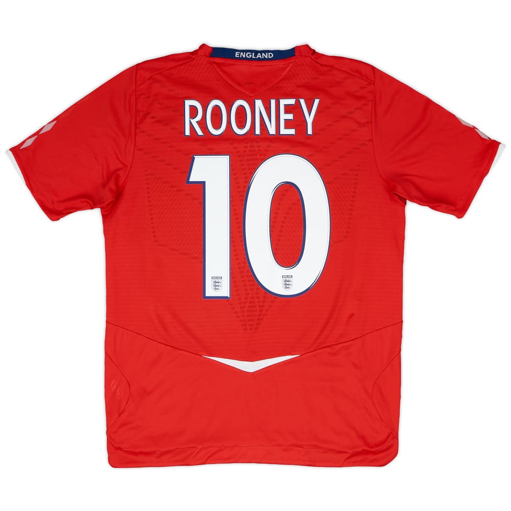 2008-10 England Away Shirt Rooney #10 - 7/10 - (M)