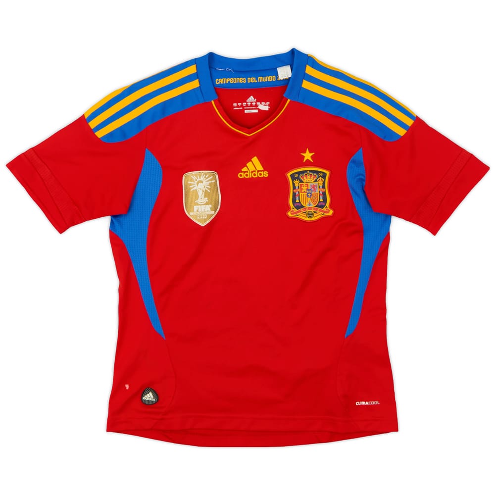 2010-11 Spain Home Shirt - 9/10 - (S.Boys)
