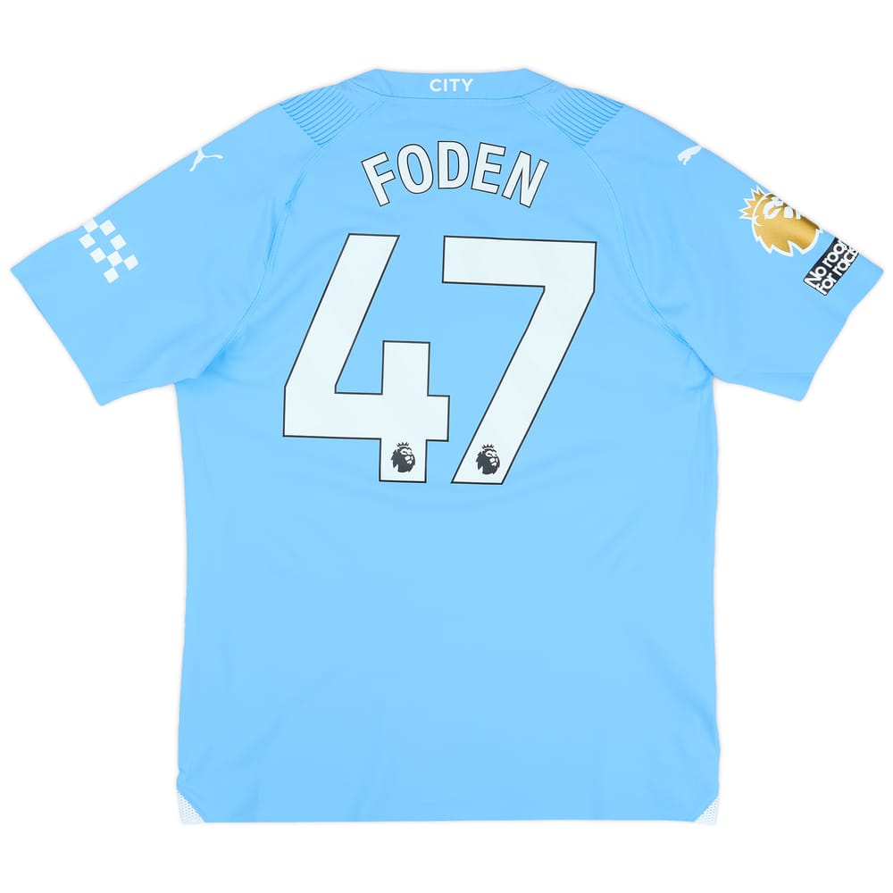2023-24 Manchester City Player Issue Home Shirt Foden #47