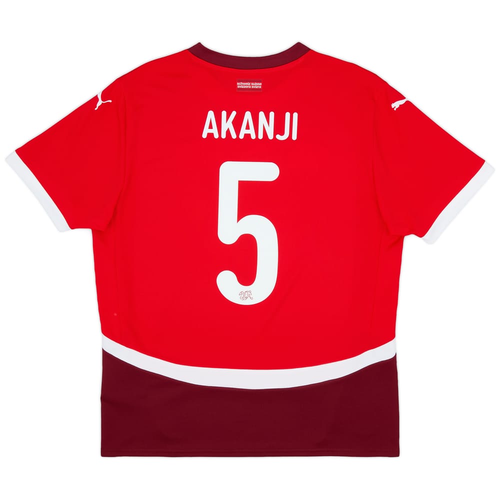 2024-25 Switzerland Home Shirt Akanji #5