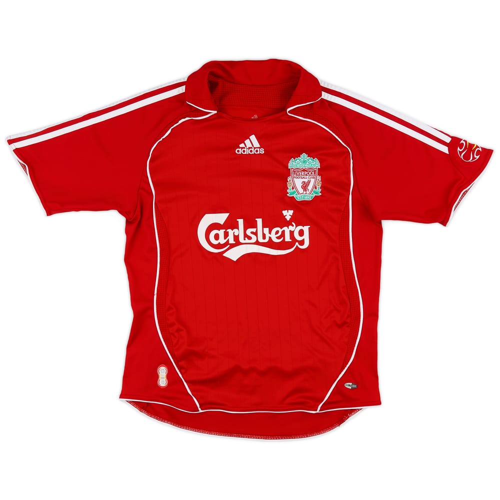 2006-08 Liverpool Home Shirt - 8/10 - (XL.Boys)