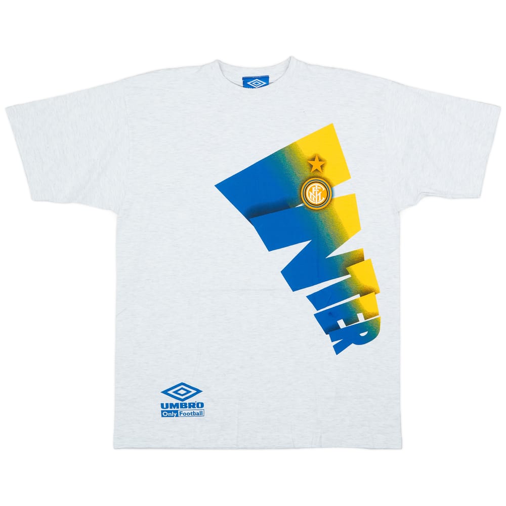1997-98 Inter Milan Umbro Cotton T-Shirt - 9/10 - (XL)