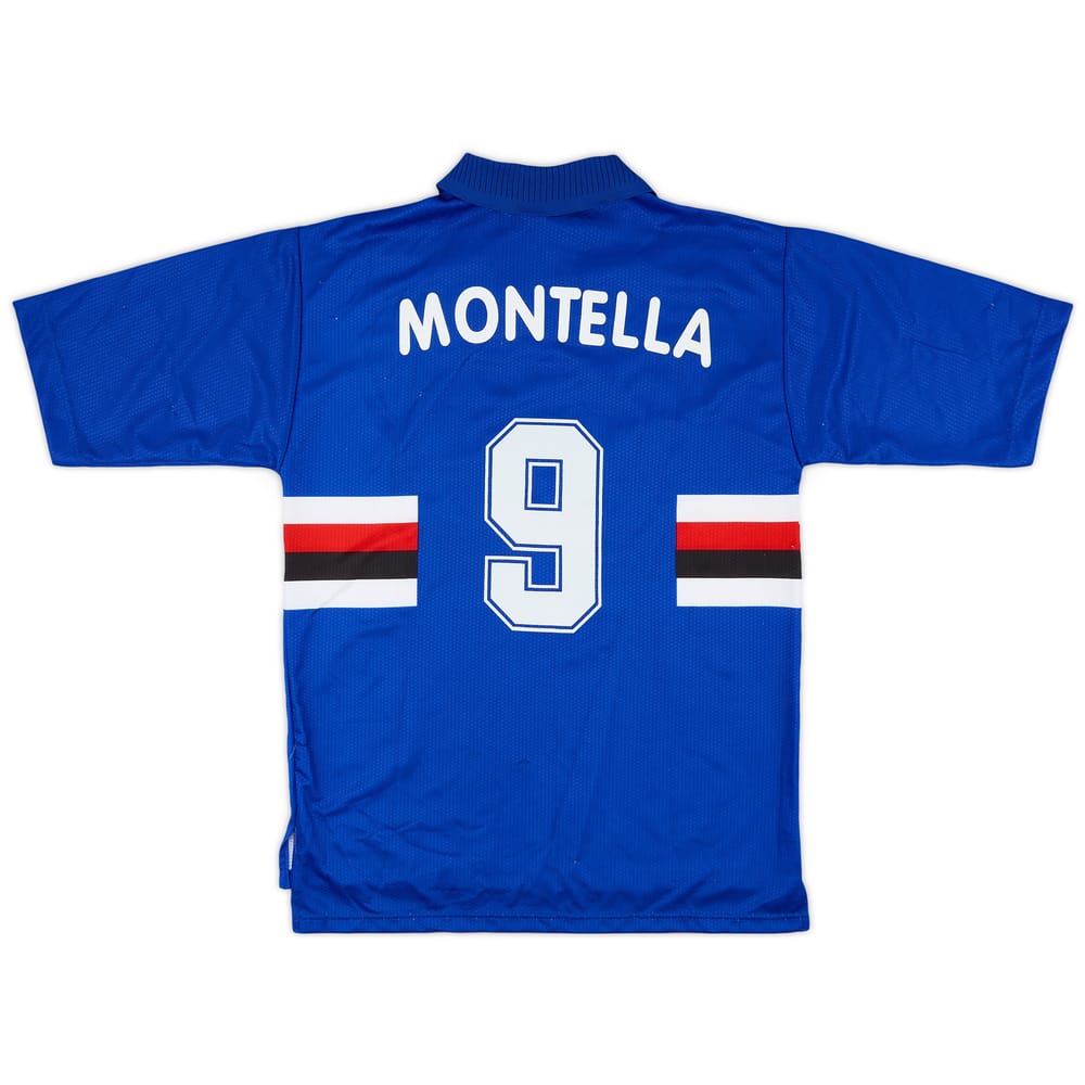 1997-98 Sampdoria Home Shirt Montella #9 (L)