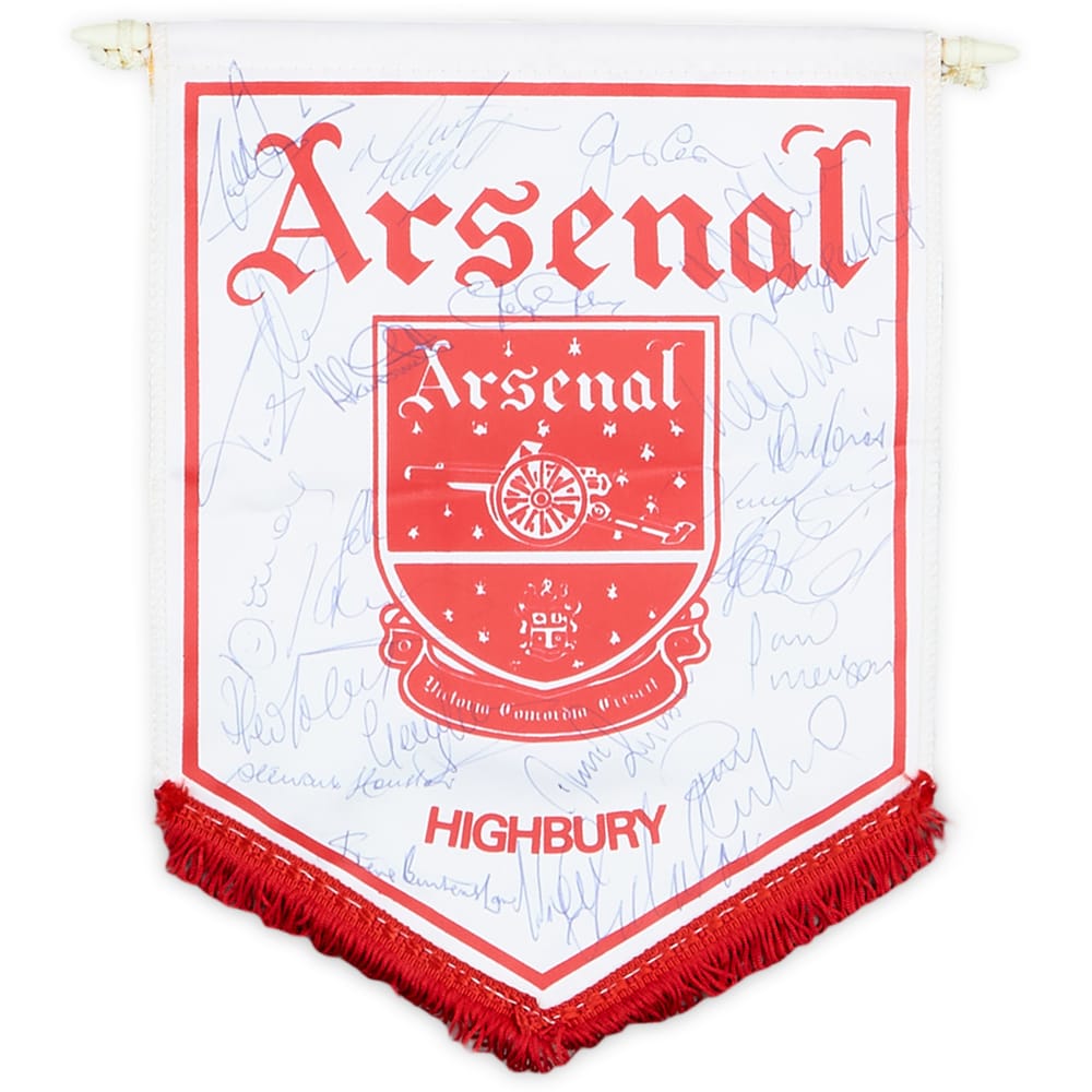 1994-95 Arsenal Squad Signed Pennant
