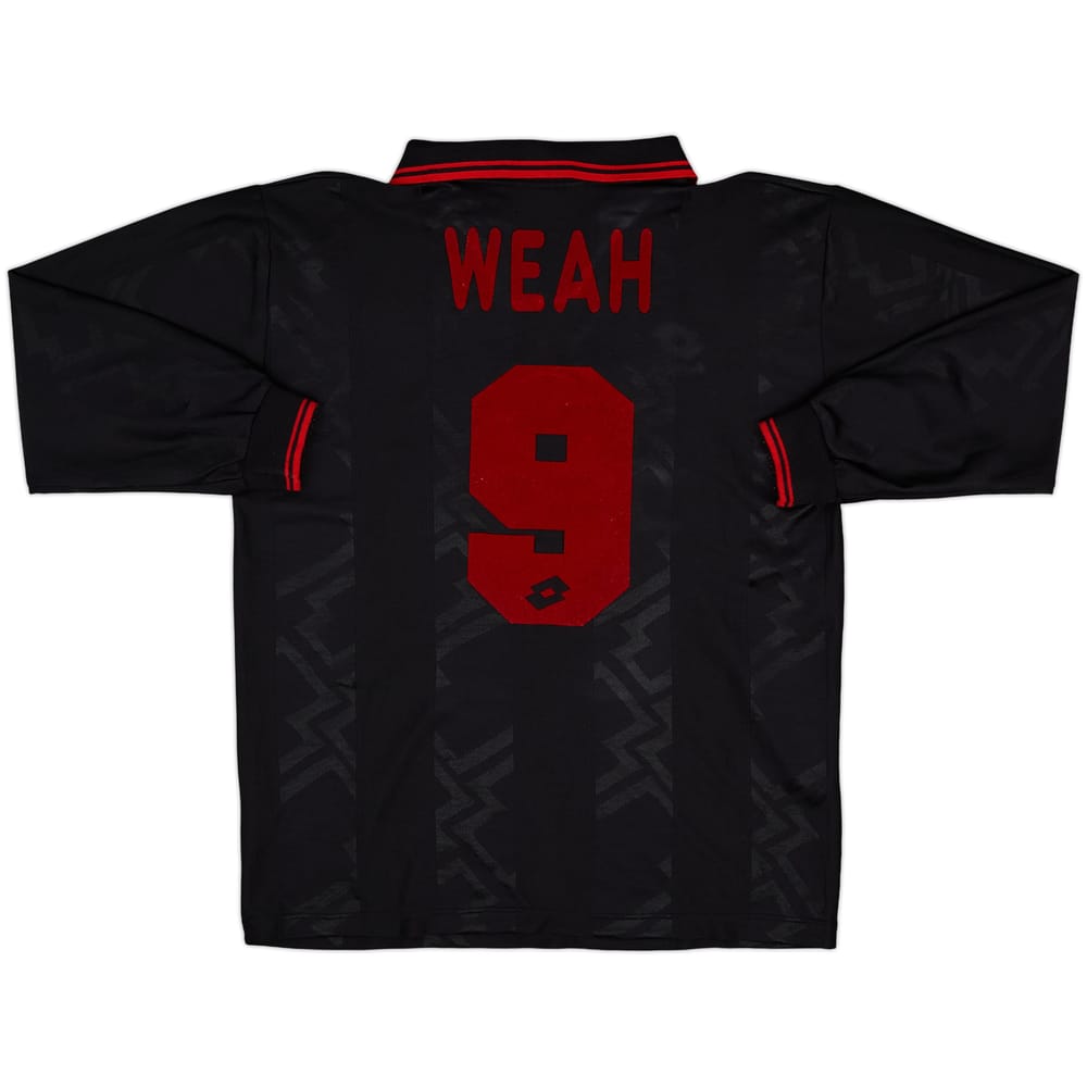 1996-97 AC Milan Third L/S Shirt Weah #9 - 8/10 - (L)