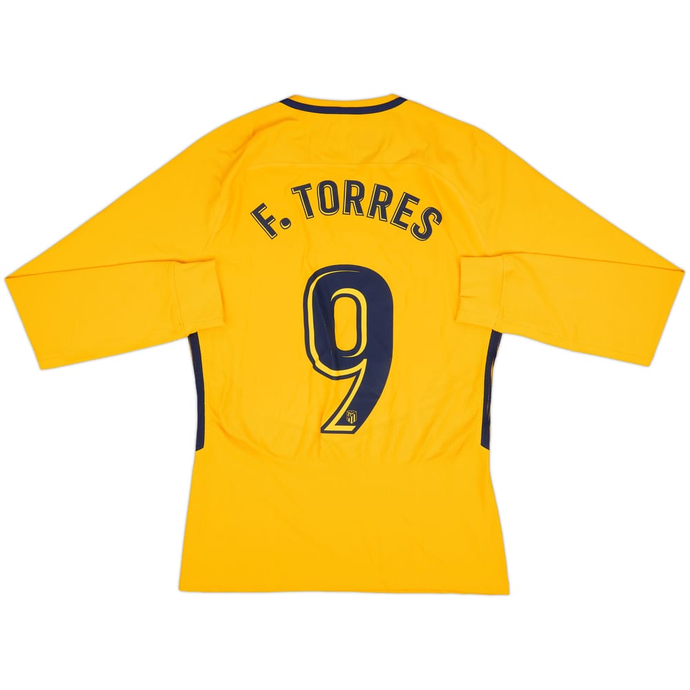 2017-18 Atletico Madrid Authentic Away L/S Shirt F. Torres #9 - 8/10 - (M)